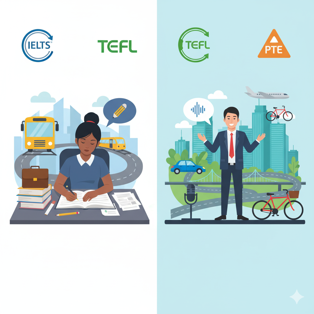 IELTS, TOEFL & PTE Focus Transport & Infrastructure Collocations with Exercises 