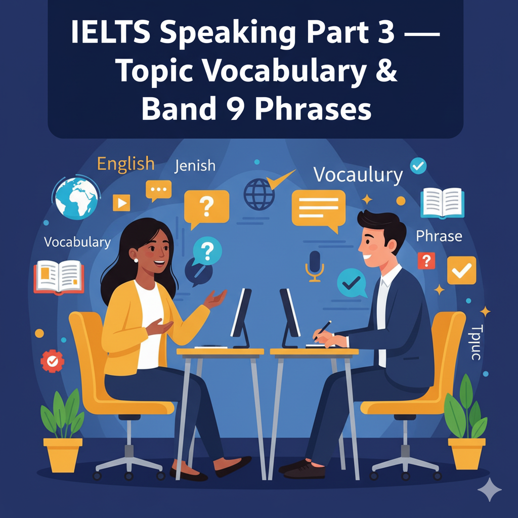  IELTS Speaking Part 3 Topic-Specific Phrases, Vocabulary & Ideas