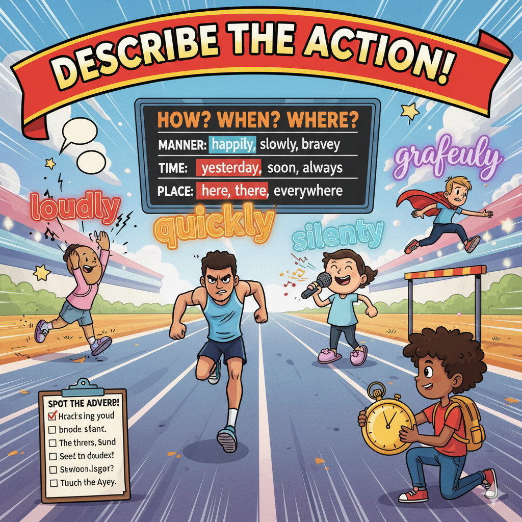 Parts of Speech Exercise Adverbs