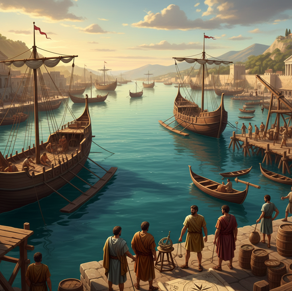 Roman shipbuilding and navigation