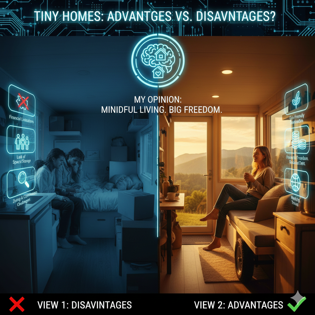 There is a growing trend of people choosing to live in tiny homes. Do the advantages of this lifestyle outweigh the disadvantages