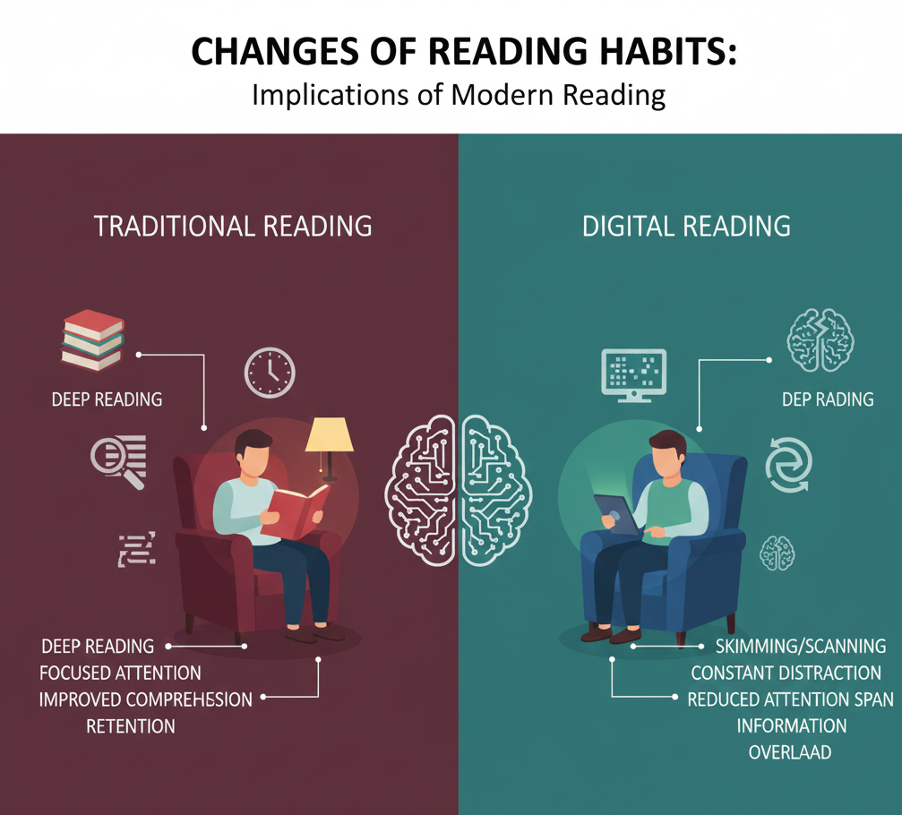 changes in reading