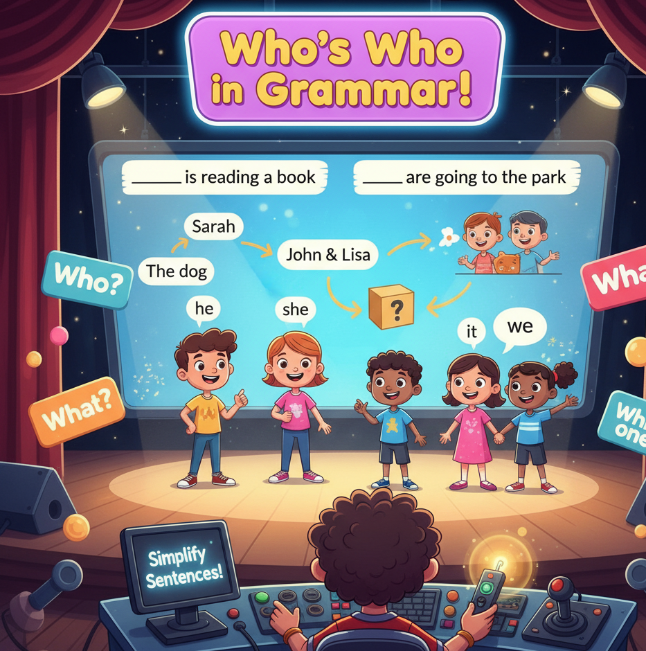 Parts of Speech Pronoun Exercise